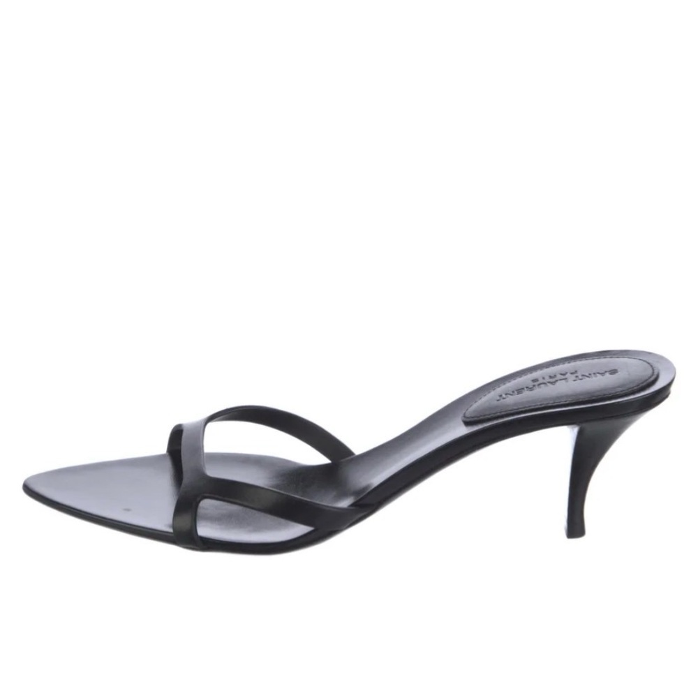 NWOB Saint Laurent Women's Carla High Heel Slide Sandals size 39 1/2 - Picture 3 of 8